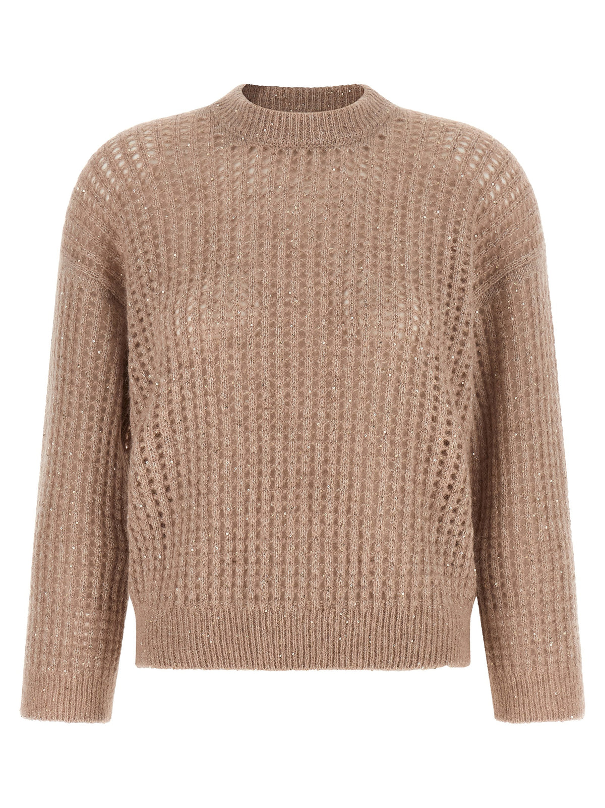 Peserico Beige Polyamid-Strickjacke