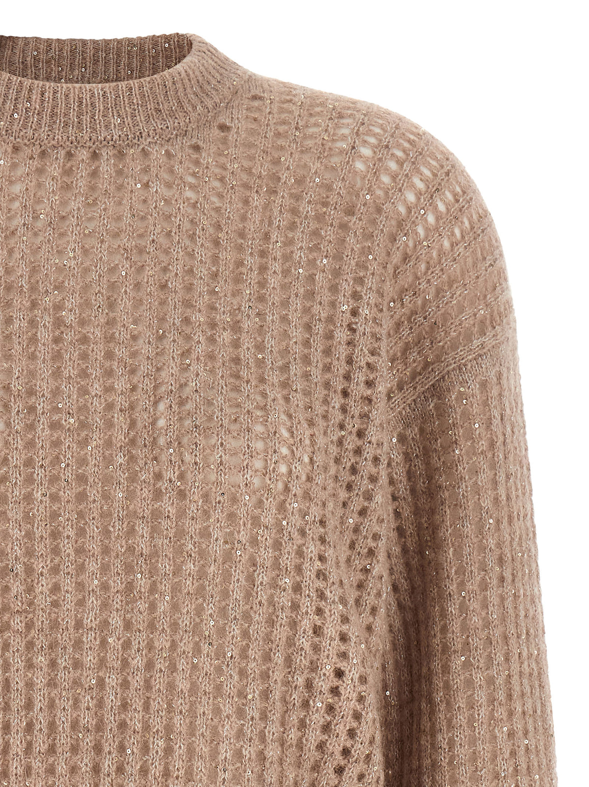 Peserico Beige Polyamid-Strickjacke