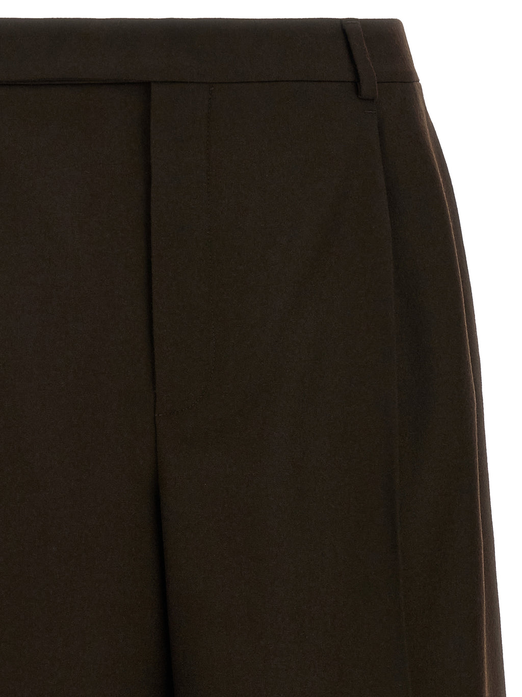 Saint Laurent Braune Bermudashorts aus Wolle