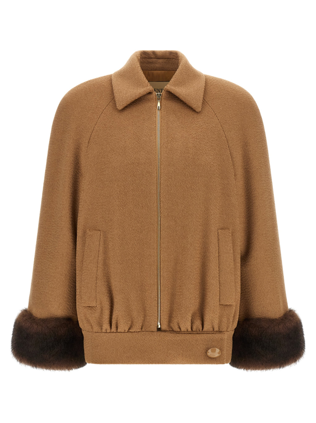 Valentino Garavani Bomber aus braunem Lammfell