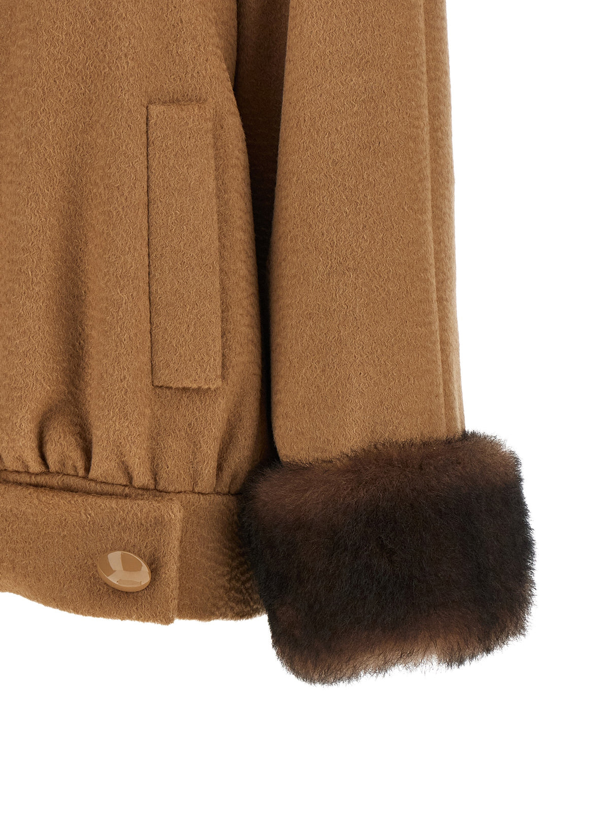 Valentino Garavani Bomber aus braunem Lammfell