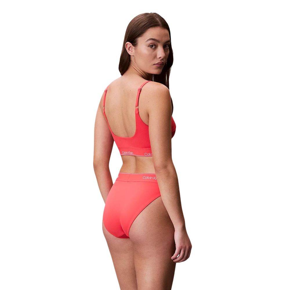 Calvin Klein Jeans Orangefarbener Bikini aus recyceltem Polyester