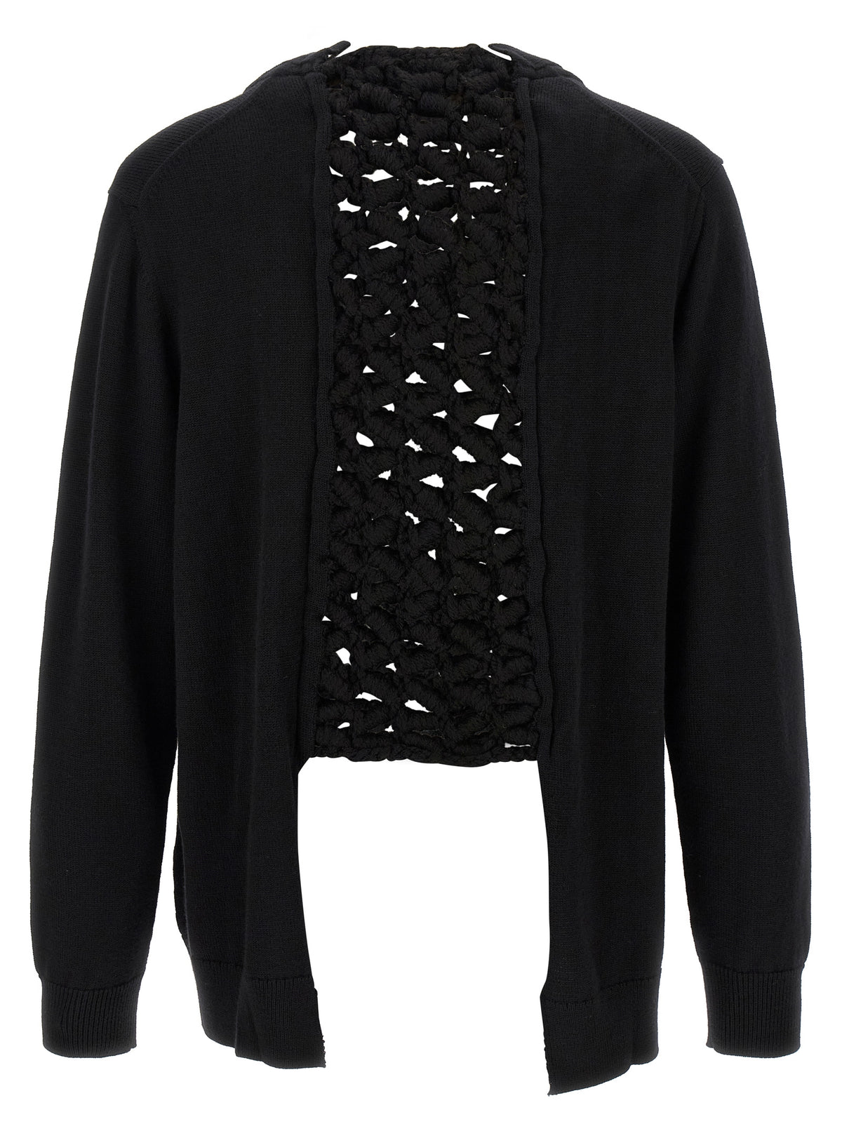 Comme des Garçons Strickjacke aus schwarzer Wolle