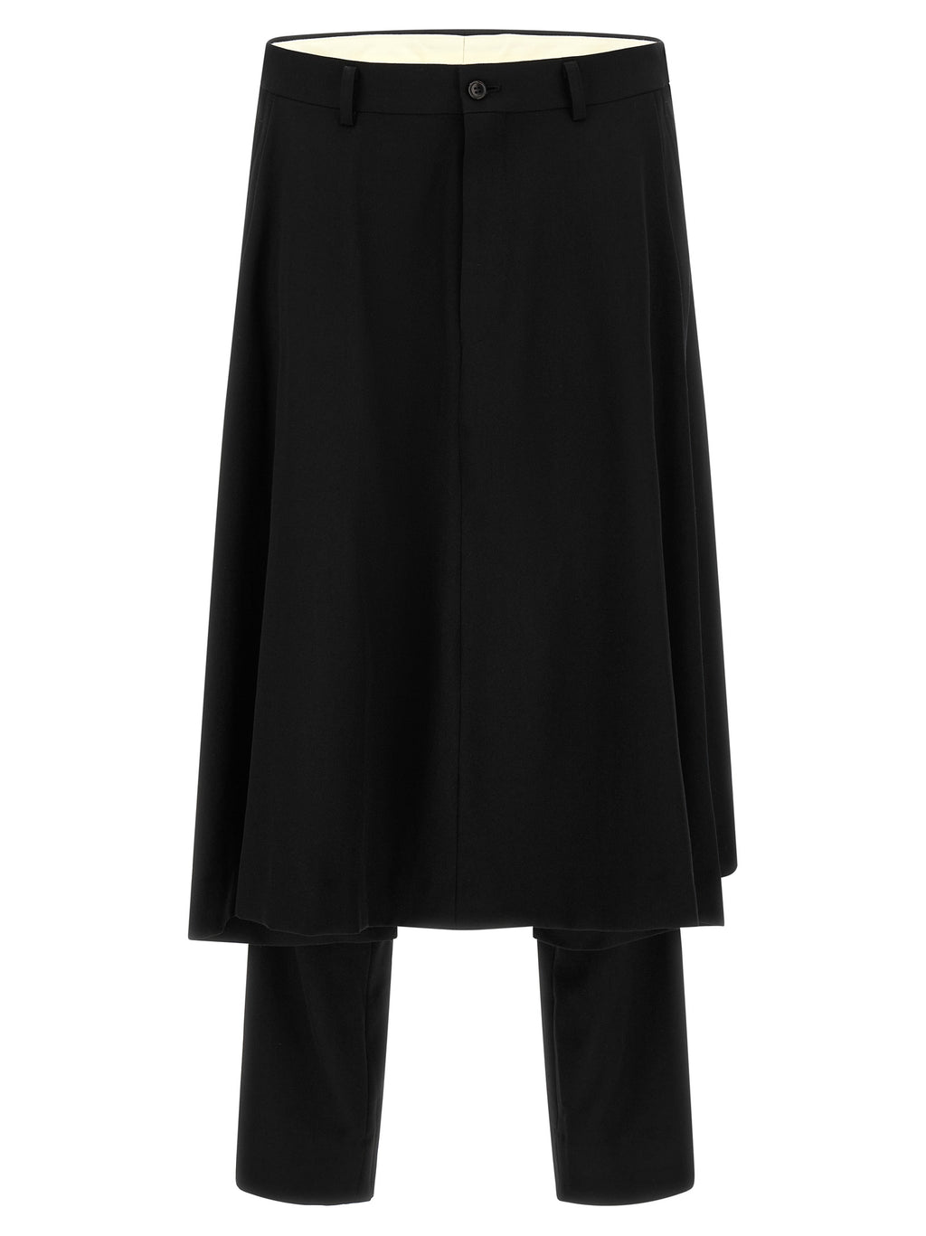 Comme Des Garçons Schwarze Wollhose