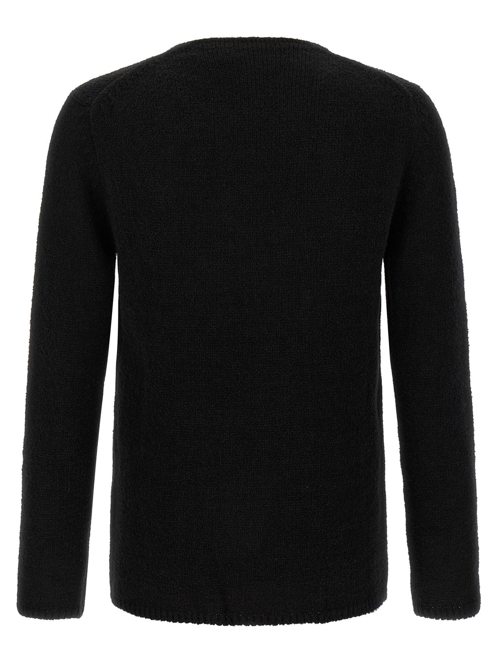 Comme Des Garçons Schwarze Polyester-Strickjacke