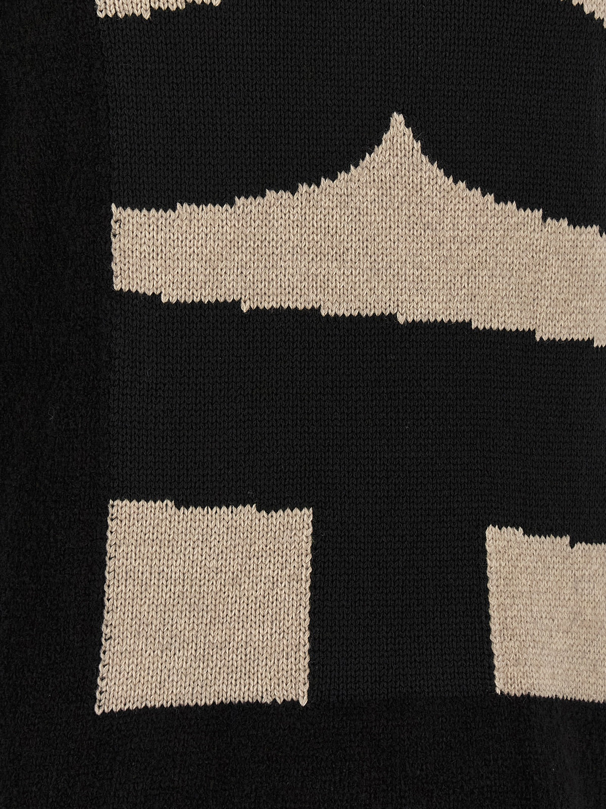 Comme Des Garçons Schwarze Polyester-Strickjacke