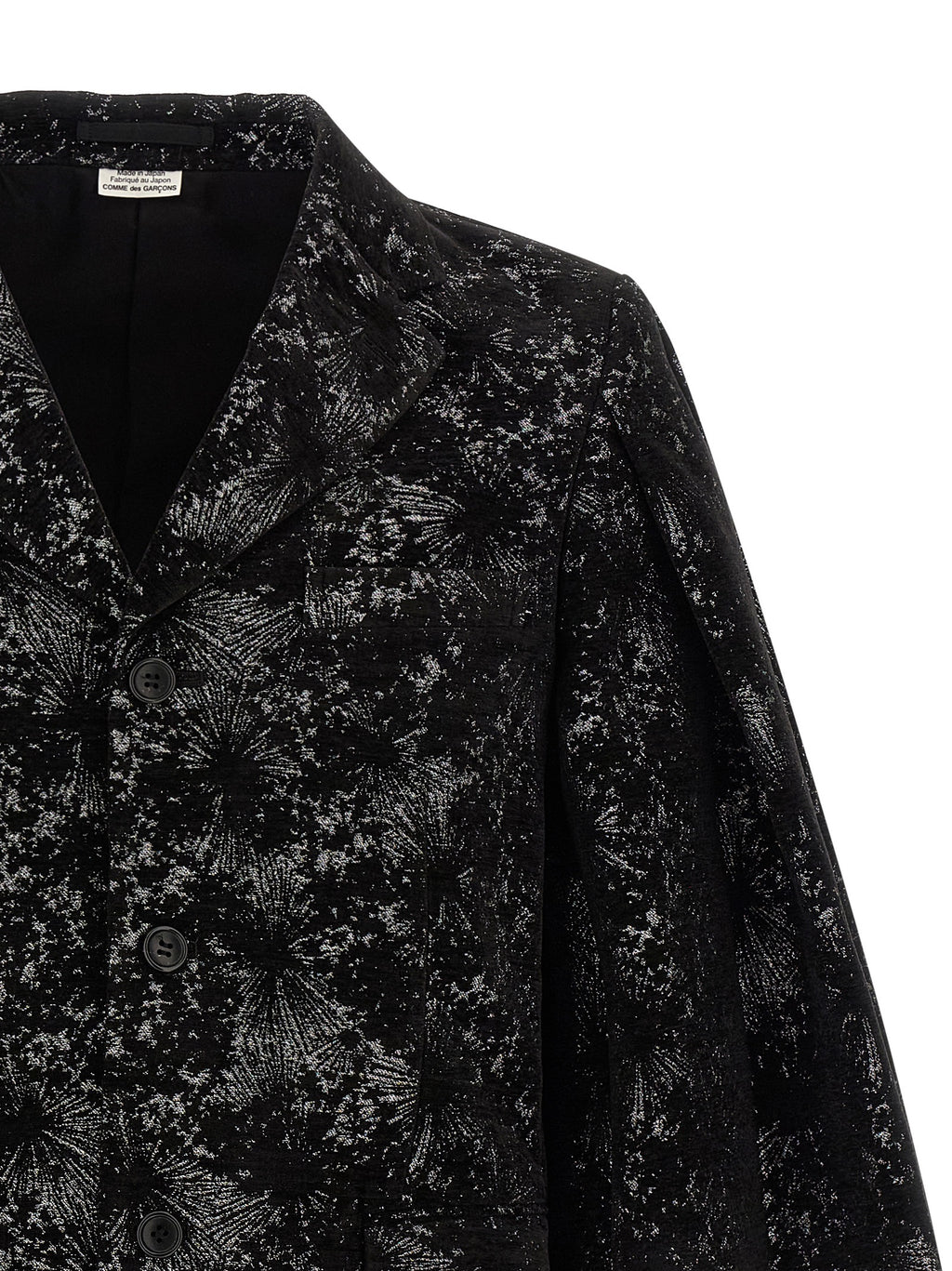 Comme Des Garçons Schwarzer Polyester-Blazer