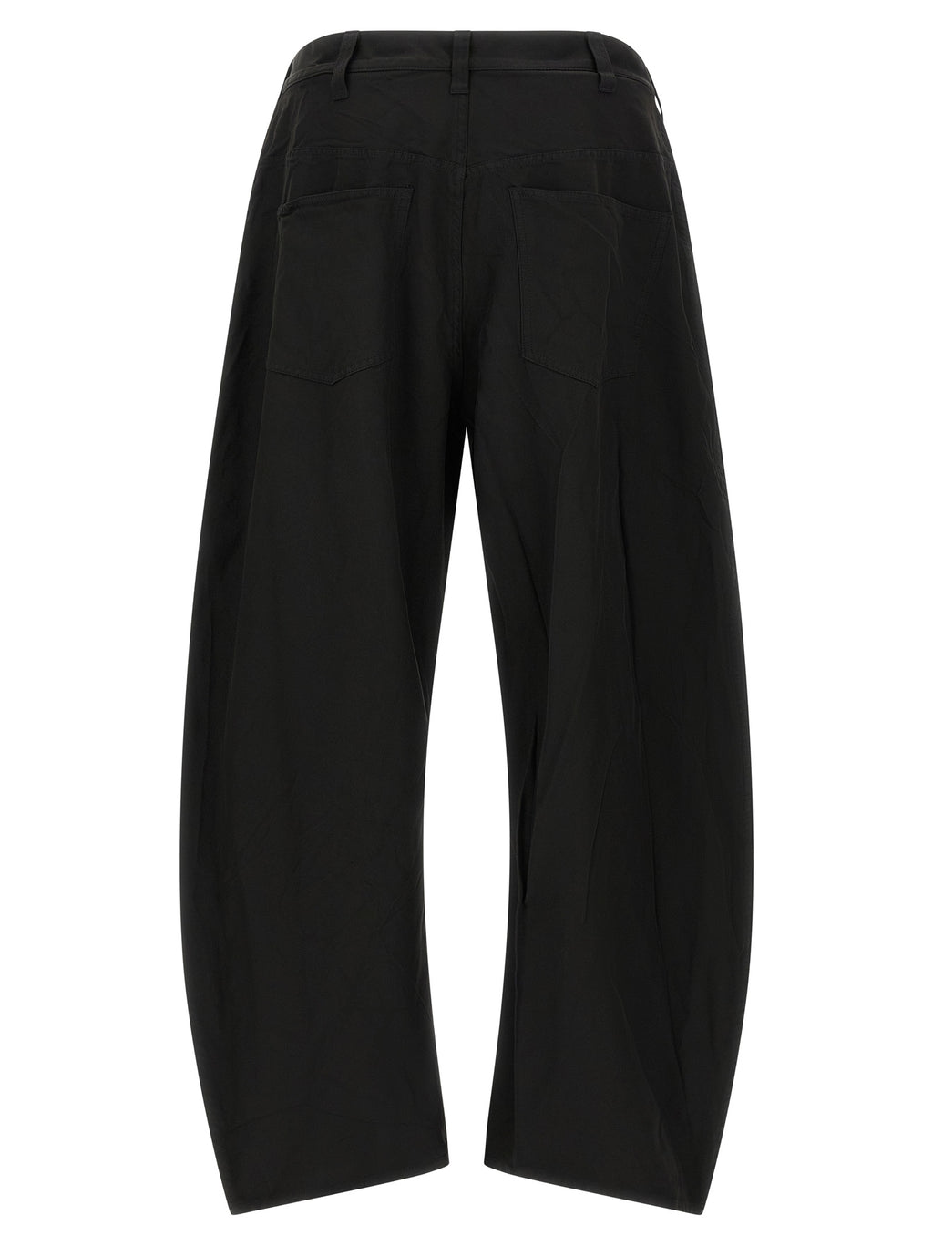 Comme Des Garçons Schwarze Freizeithose aus Polyester