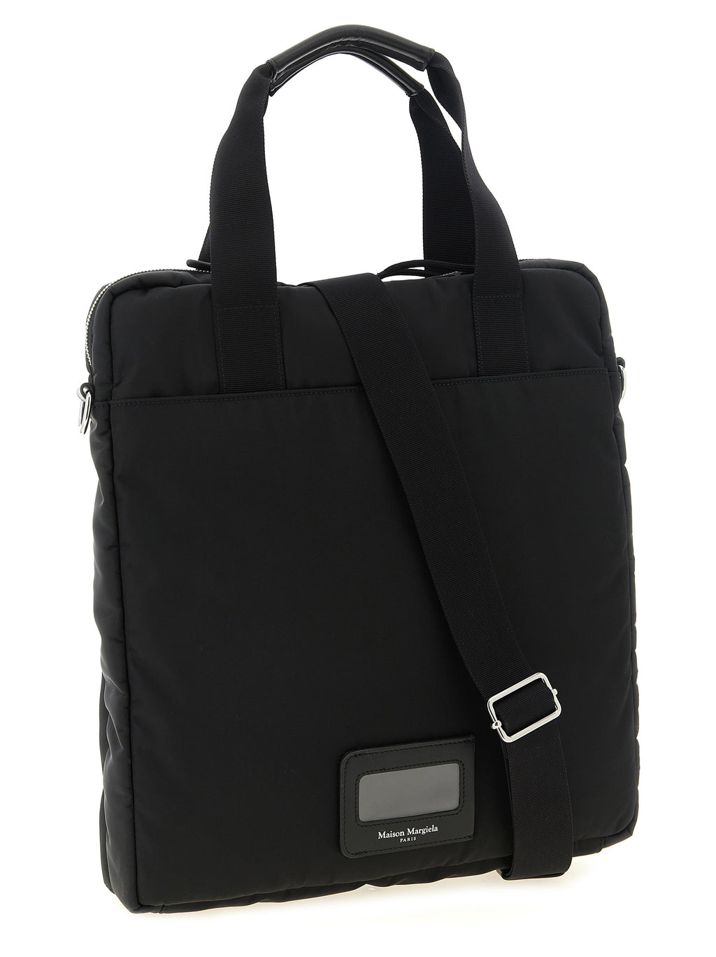 Maison Margiela Schwarze Polyamid-Tragetasche