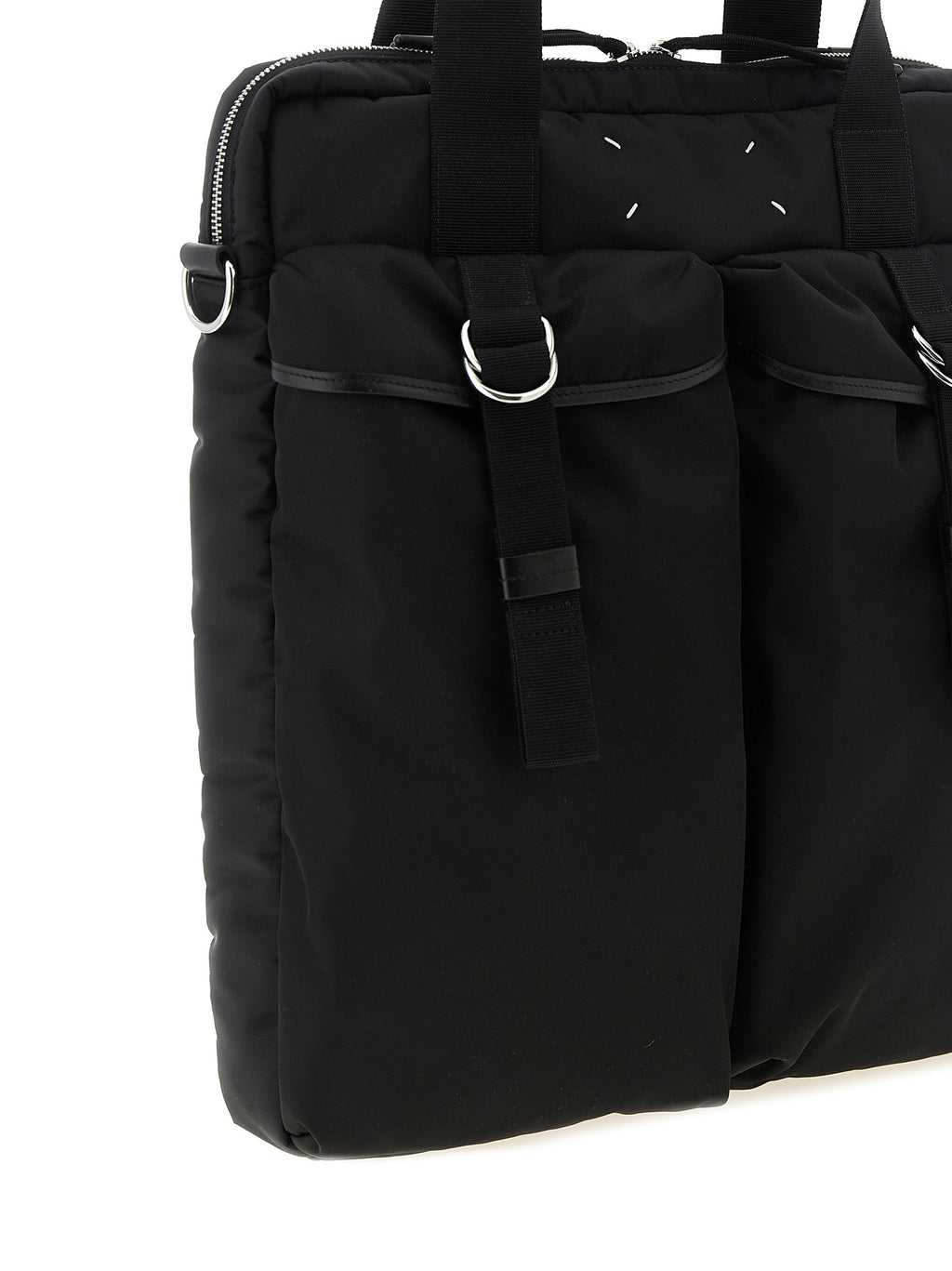 Maison Margiela Schwarze Polyamid-Tragetasche