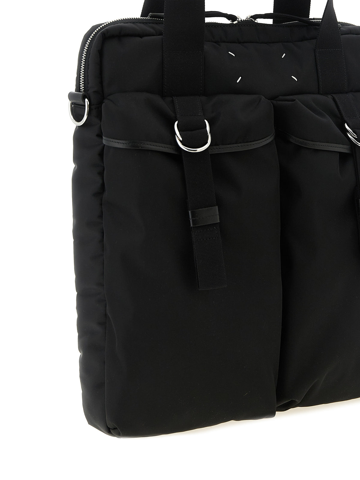 Maison Margiela Schwarze Polyamid-Tragetasche