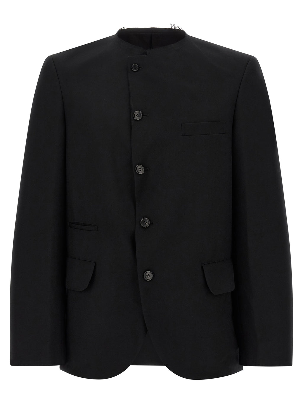Comme Des Garçons Schwarzer Blazer aus Wolle