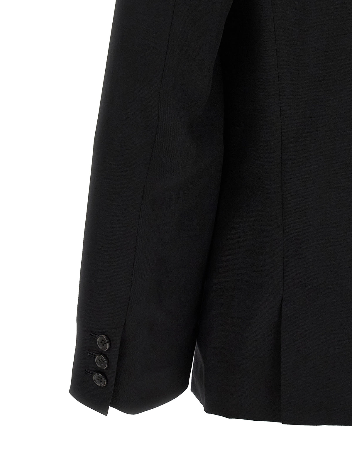 Comme Des Garçons Schwarzer Blazer aus Wolle