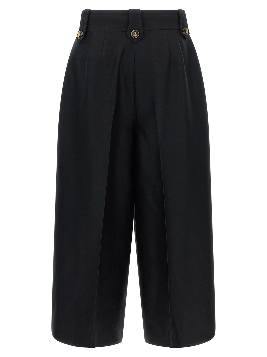 Zimmermann Schwarze Cropped Hose aus Wolle