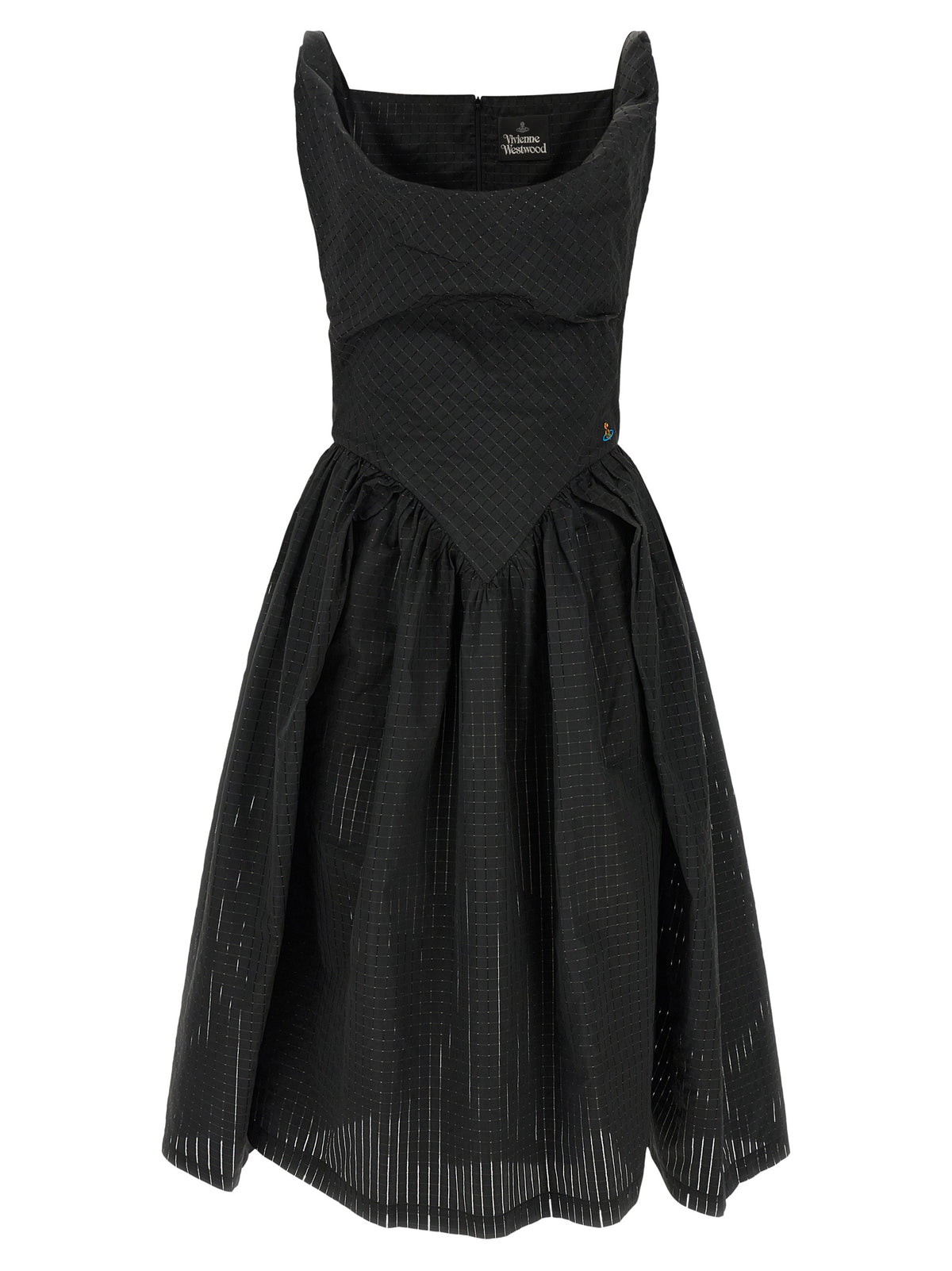 Vivienne Westwood schwarzes Midikleid aus Polyester