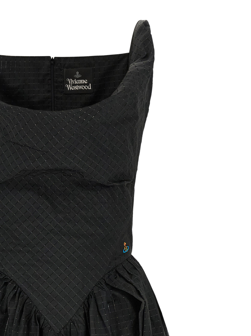 Vivienne Westwood schwarzes Midikleid aus Polyester