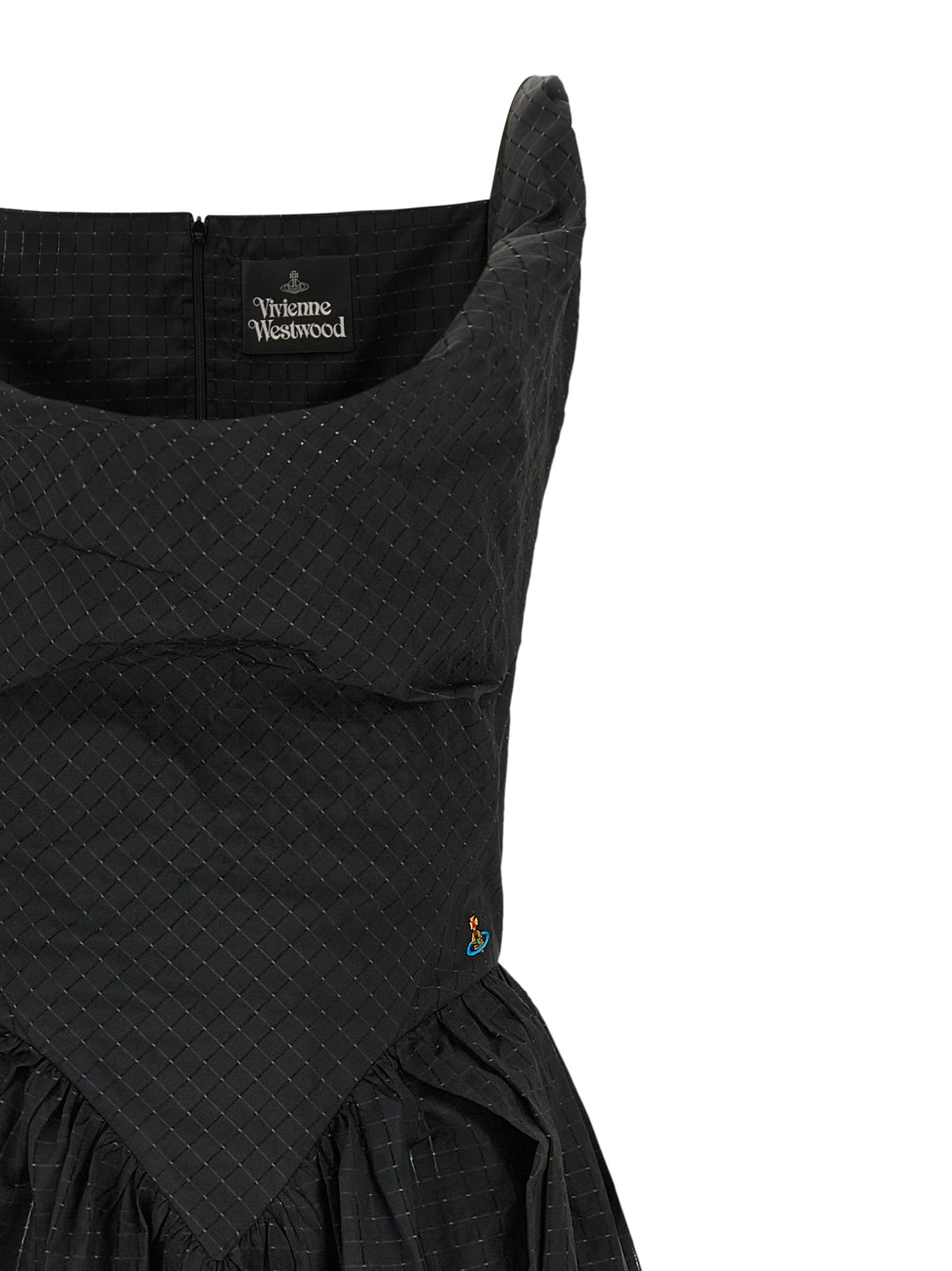 Vivienne Westwood schwarzes Midikleid aus Polyester