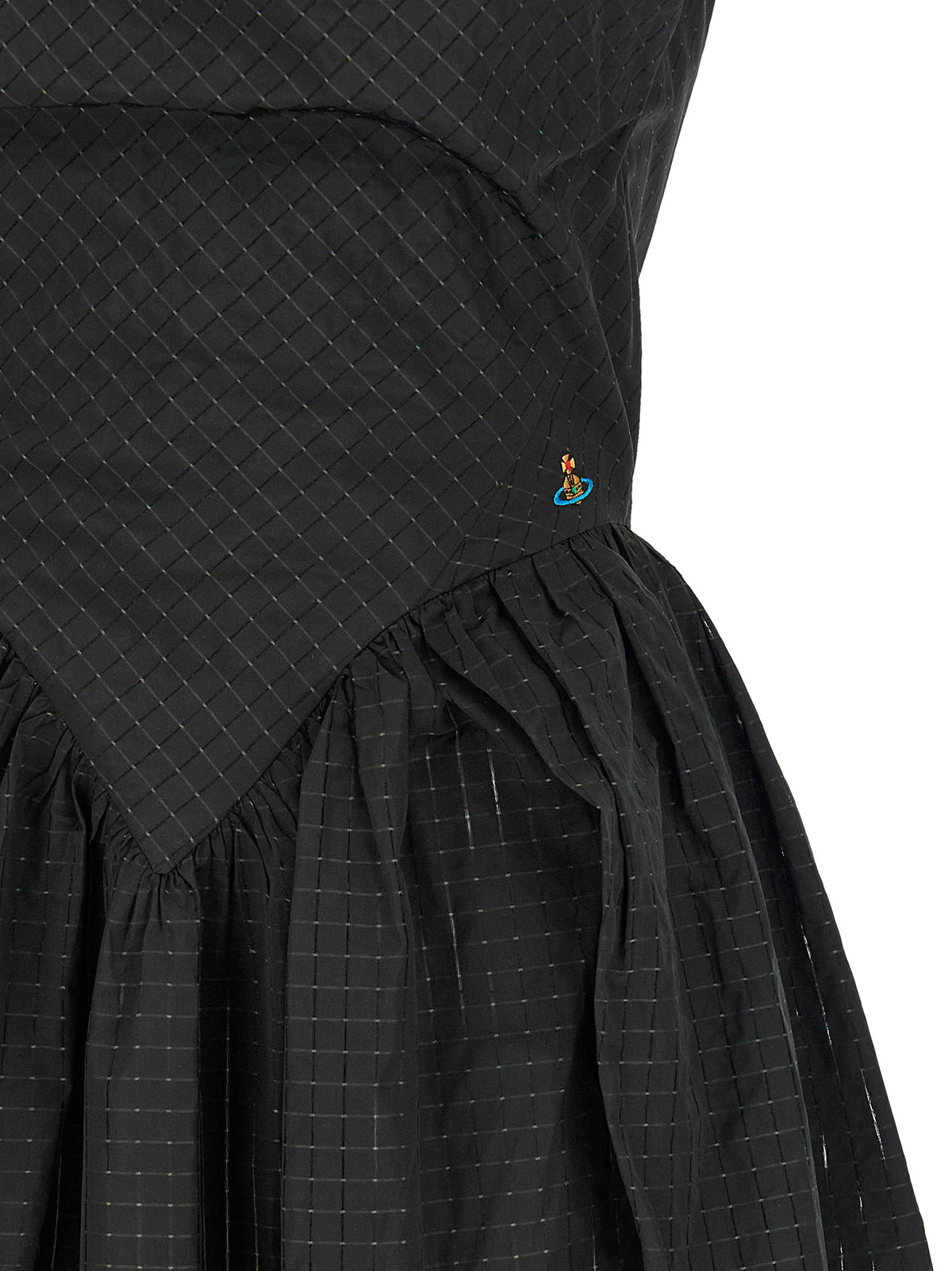 Vivienne Westwood schwarzes Midikleid aus Polyester