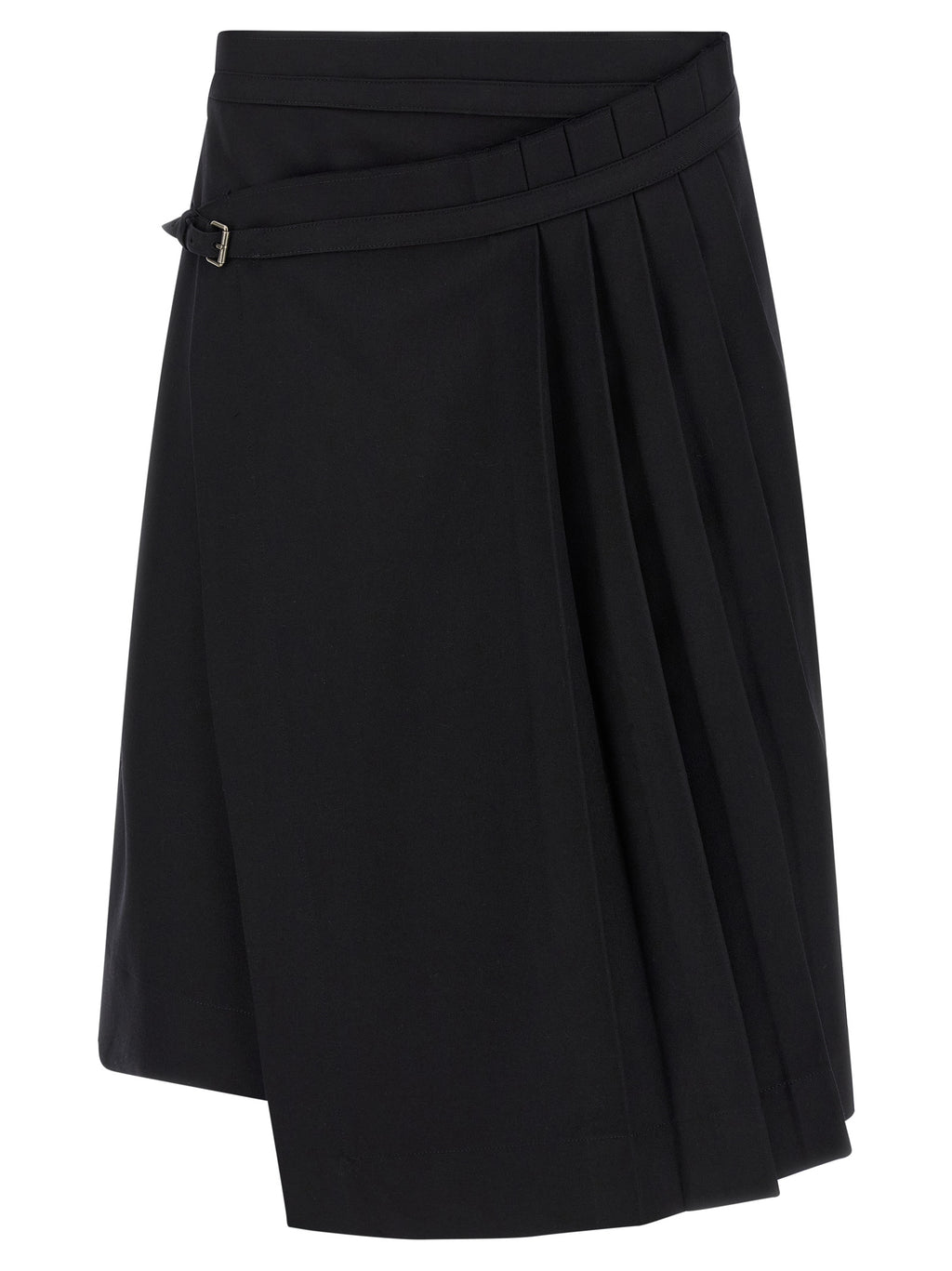 Dries Van Noten Black Wool Long Skirt