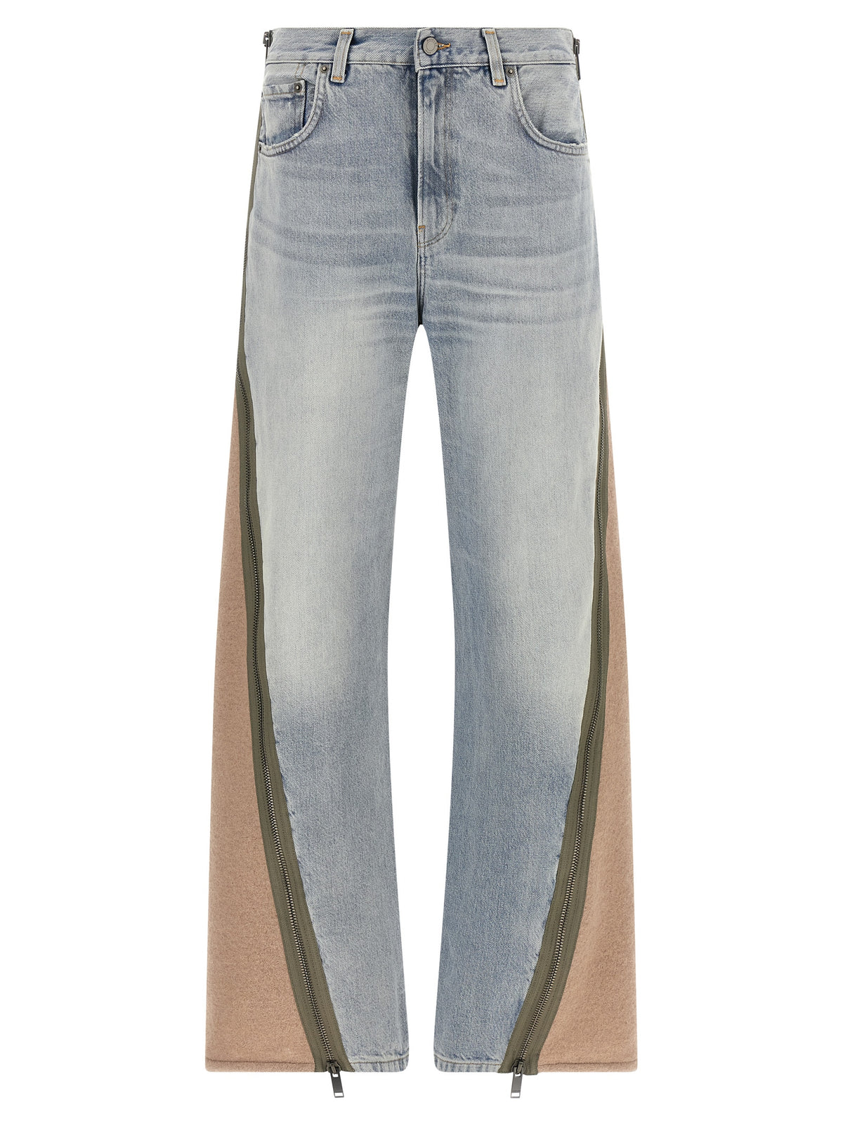 Haikure Mehrfarbige Baumwoll-Jeans mit geradem Bein