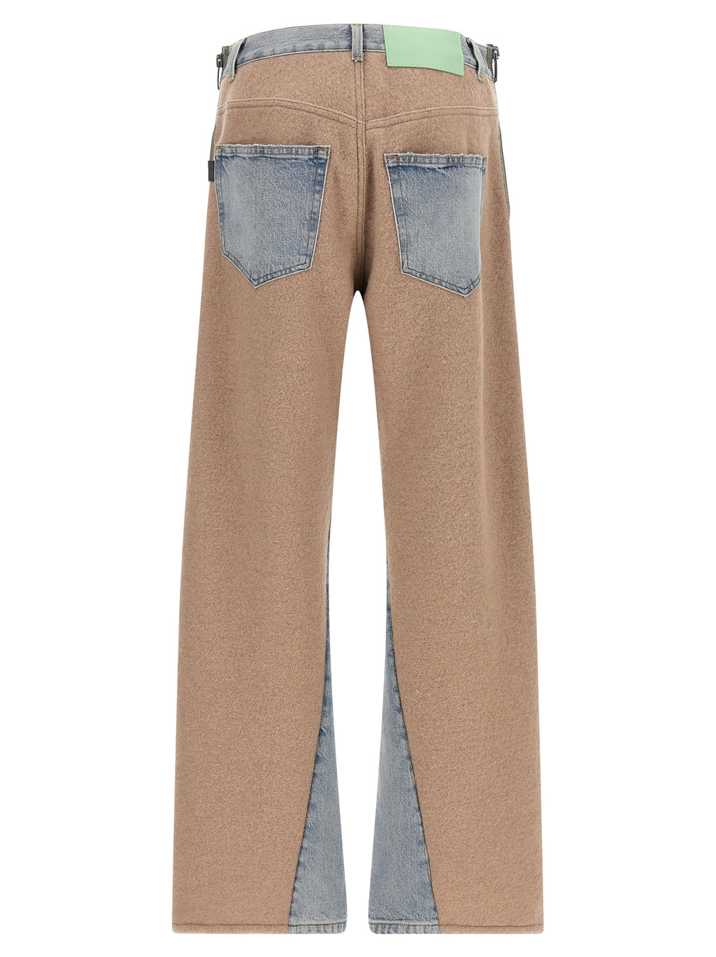 Haikure Mehrfarbige Baumwoll-Jeans mit geradem Bein