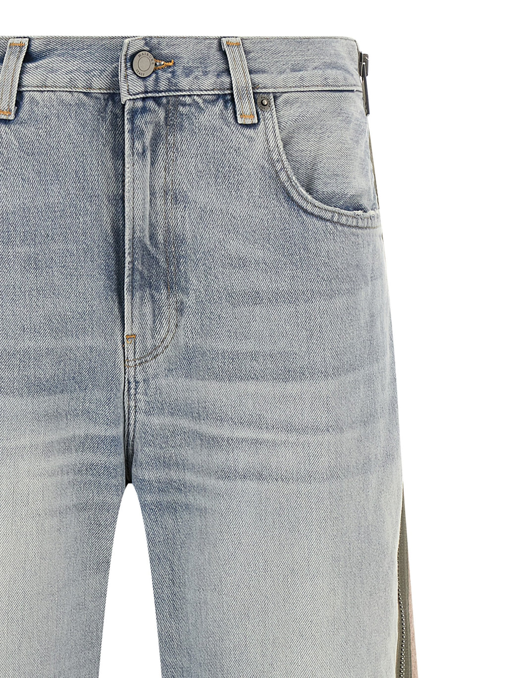 Haikure Mehrfarbige Baumwoll-Jeans mit geradem Bein
