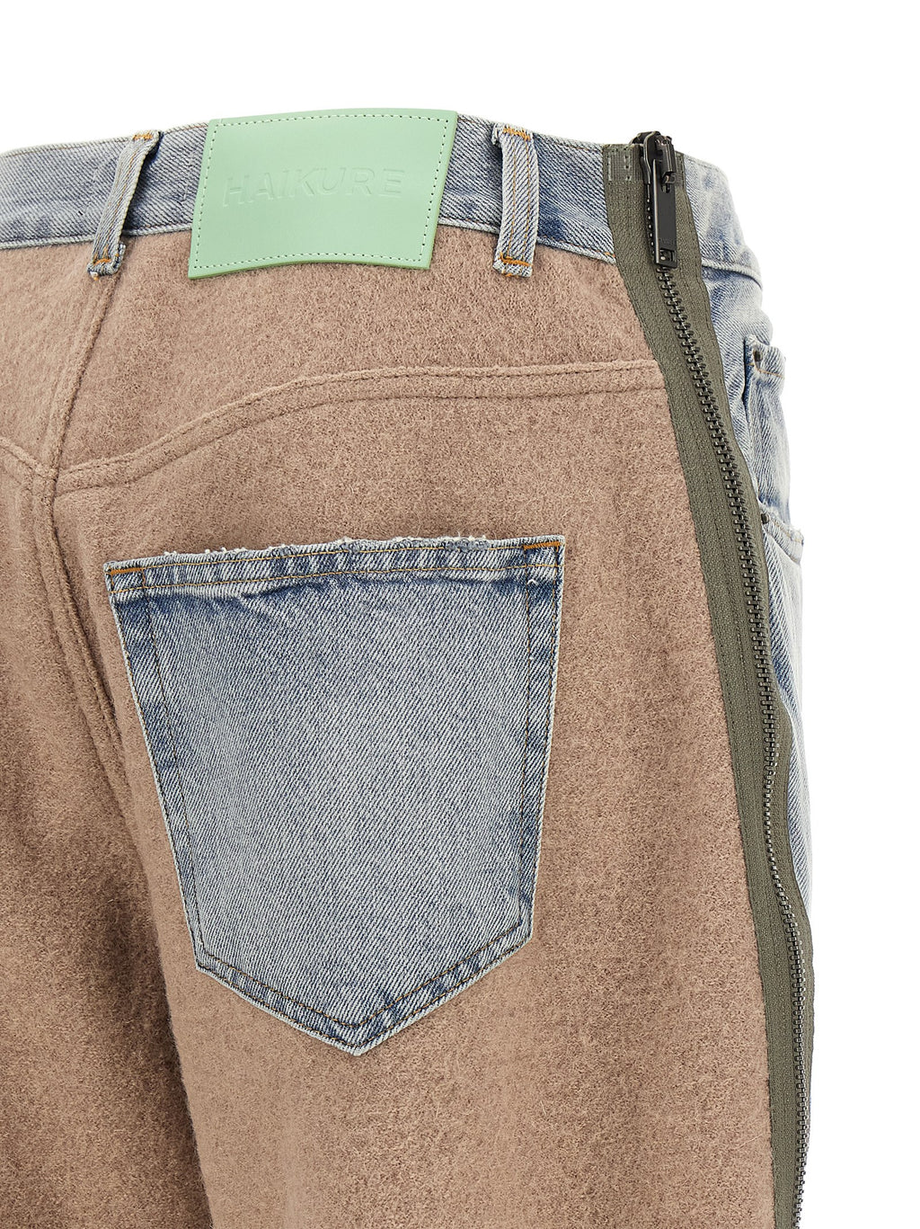 Haikure Mehrfarbige Baumwoll-Jeans mit geradem Bein