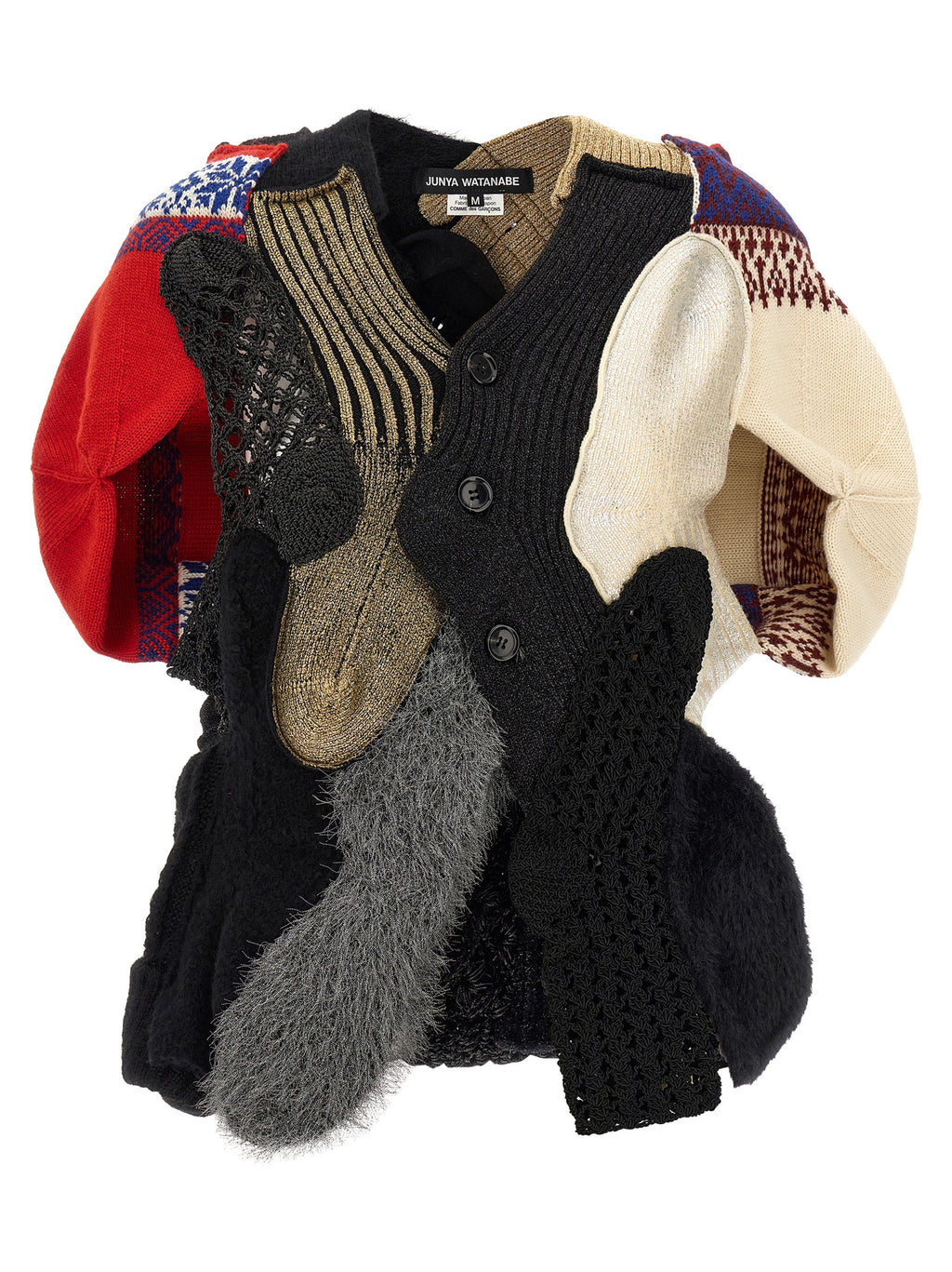 Junya Watanabe Strickjacke aus Wolle, mehrfarbig