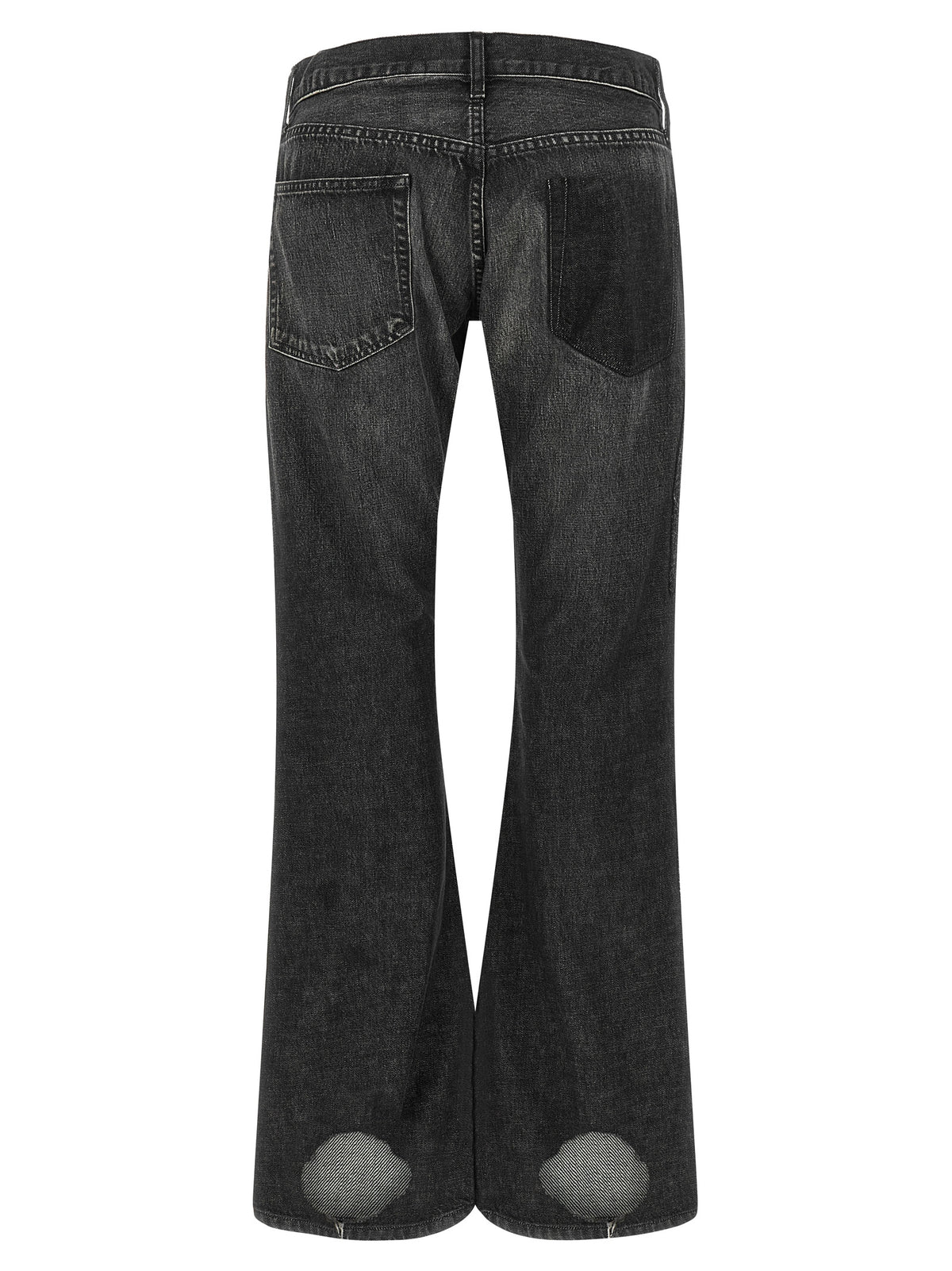 Junya Watanabe Schwarze Flared Jeans aus Baumwolle