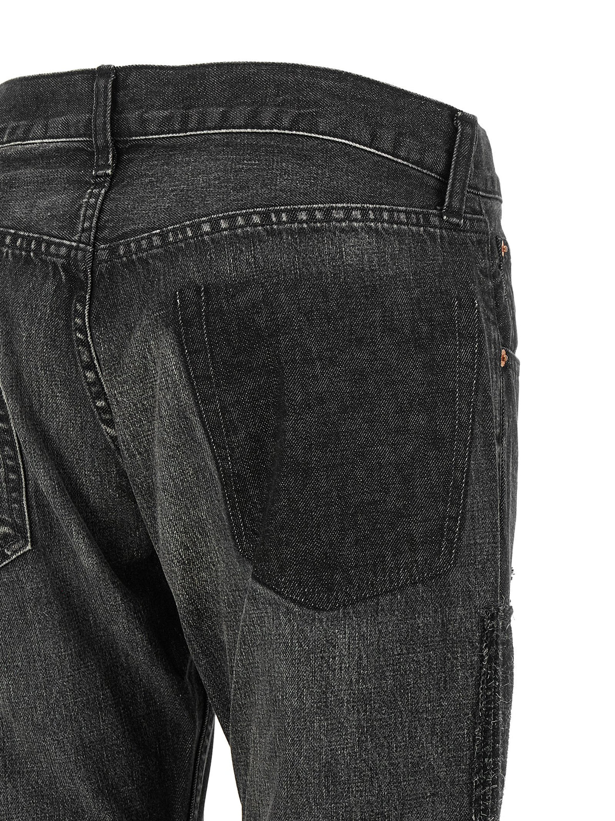 Junya Watanabe Schwarze Flared Jeans aus Baumwolle