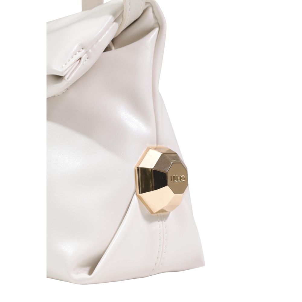 Liu Jo Clutch aus Polyethylen in Cremefarbe