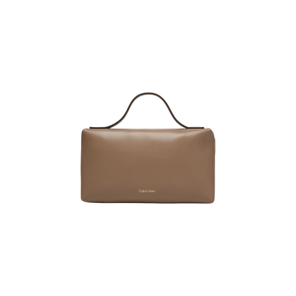 Calvin Klein Beige Clutch aus Polyethylen
