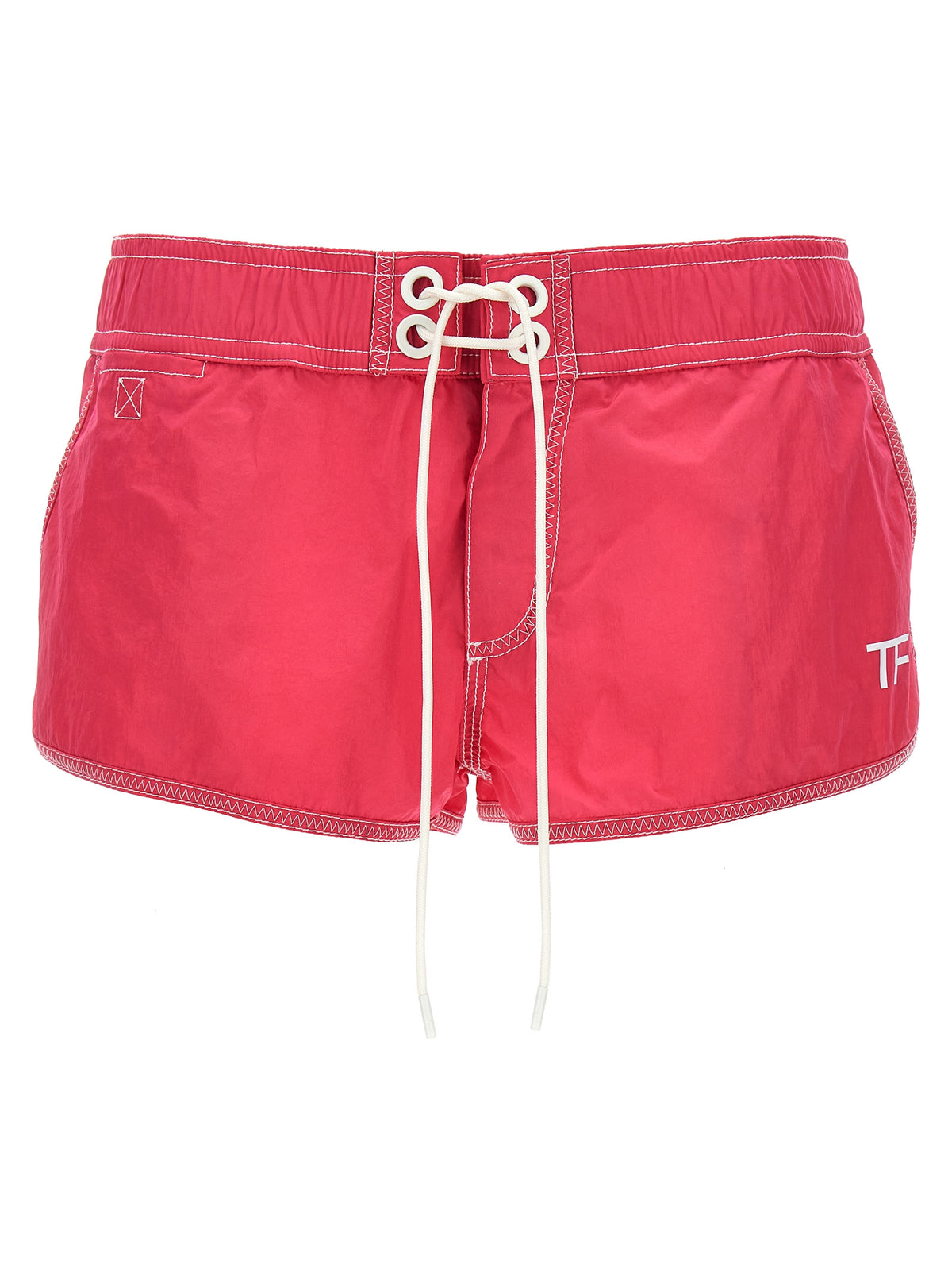 Tom Ford Fuchsiafarbene Bermuda-Shorts aus Polyamid