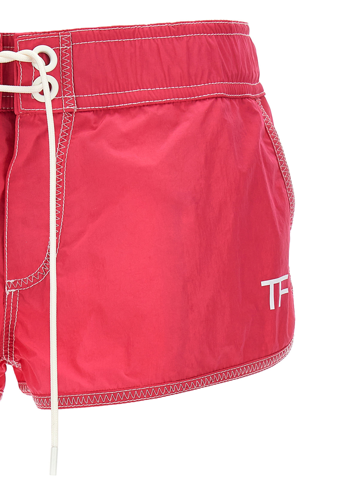 Tom Ford Fuchsiafarbene Bermuda-Shorts aus Polyamid