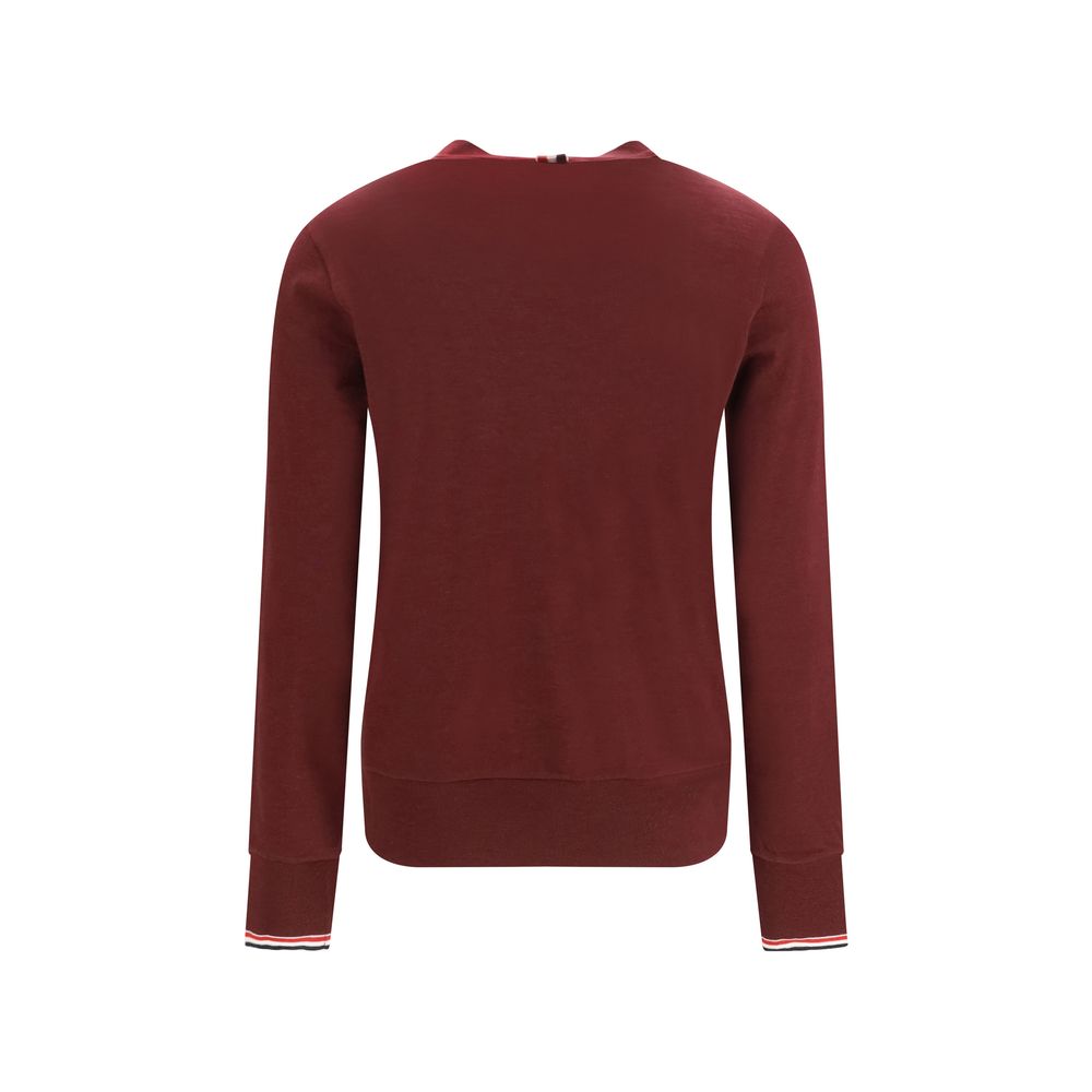Thom Browne Bordeaux Wolle Oves Aries Strickjacke