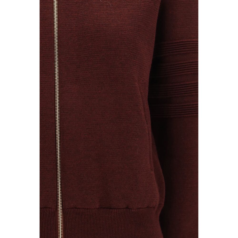 Thom Browne Bordeaux Bomber aus Wolle Oves Aries