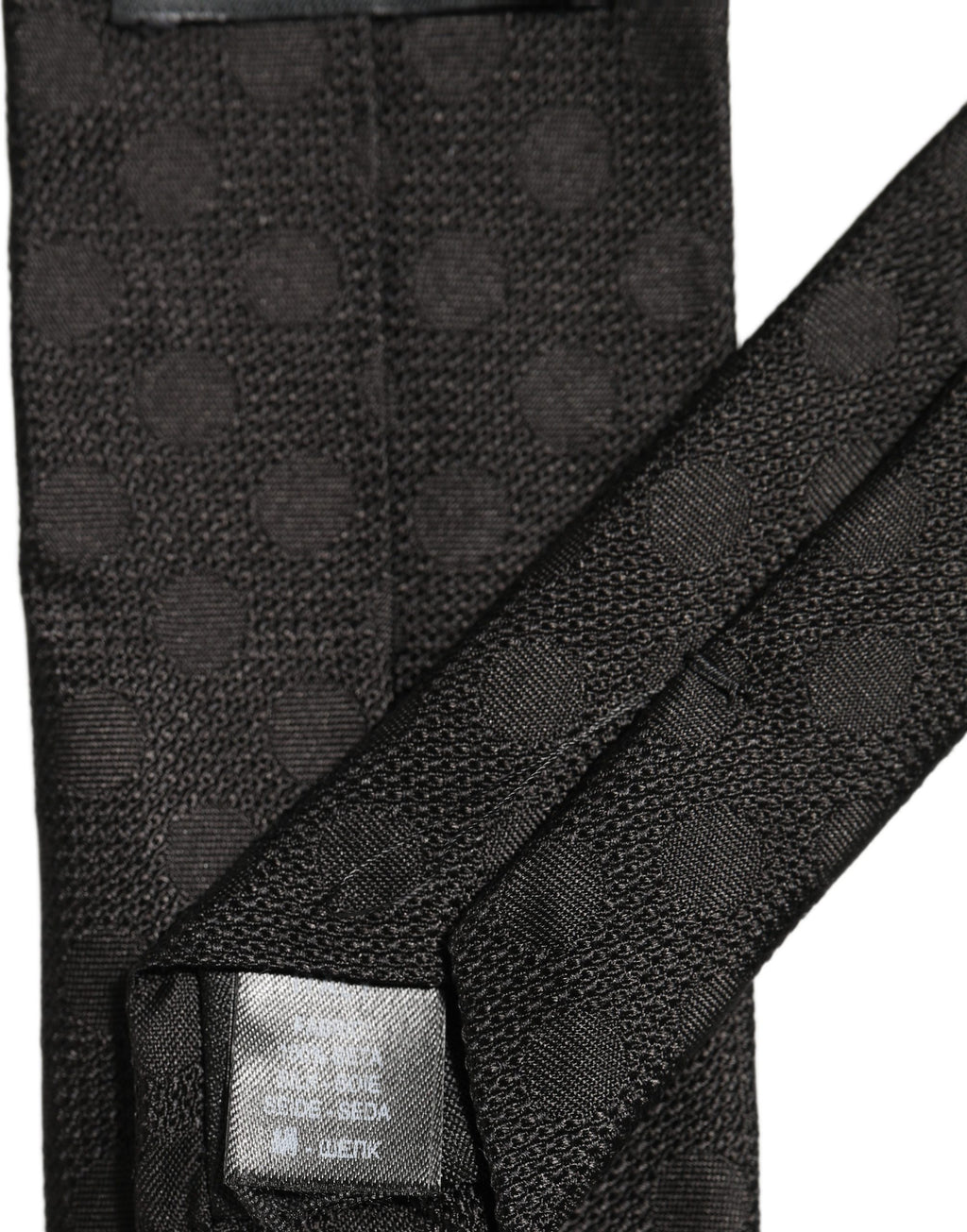 Dolce & Gabbana Schwarze Krawatte aus gepunktetem Jacquard-Seide mit verstellbarem Halsband zum Binden