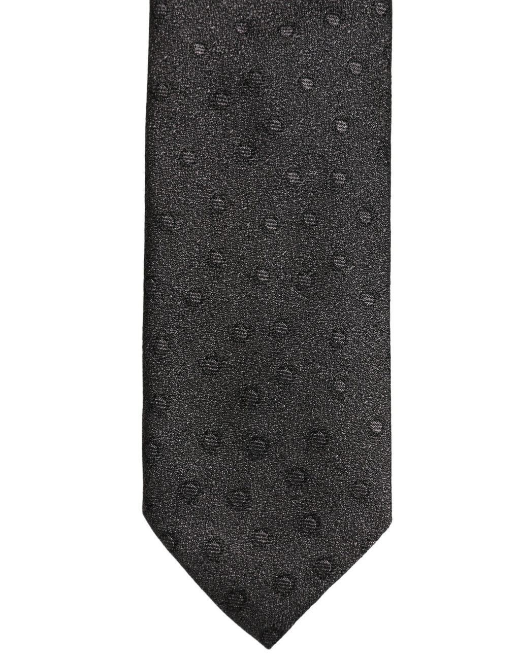 Dolce & Gabbana Herren schwarze Seidenkrawatte mit Polka Dots und verstellbarem Knoten