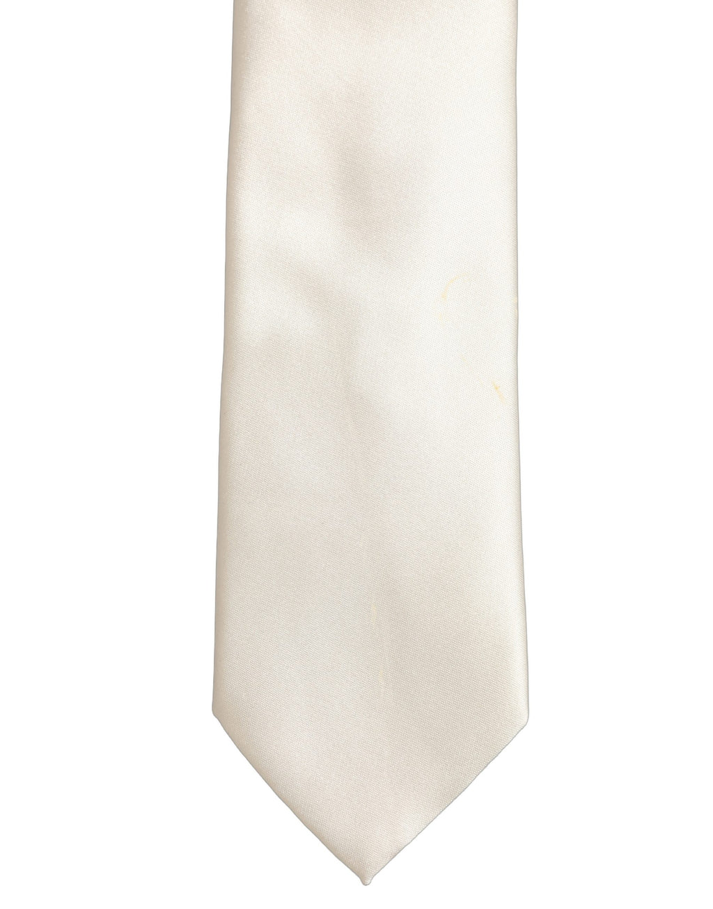 Dolce & Gabbana Cream Satin 100% Silk Adjustable Tied Men Necktie Tie