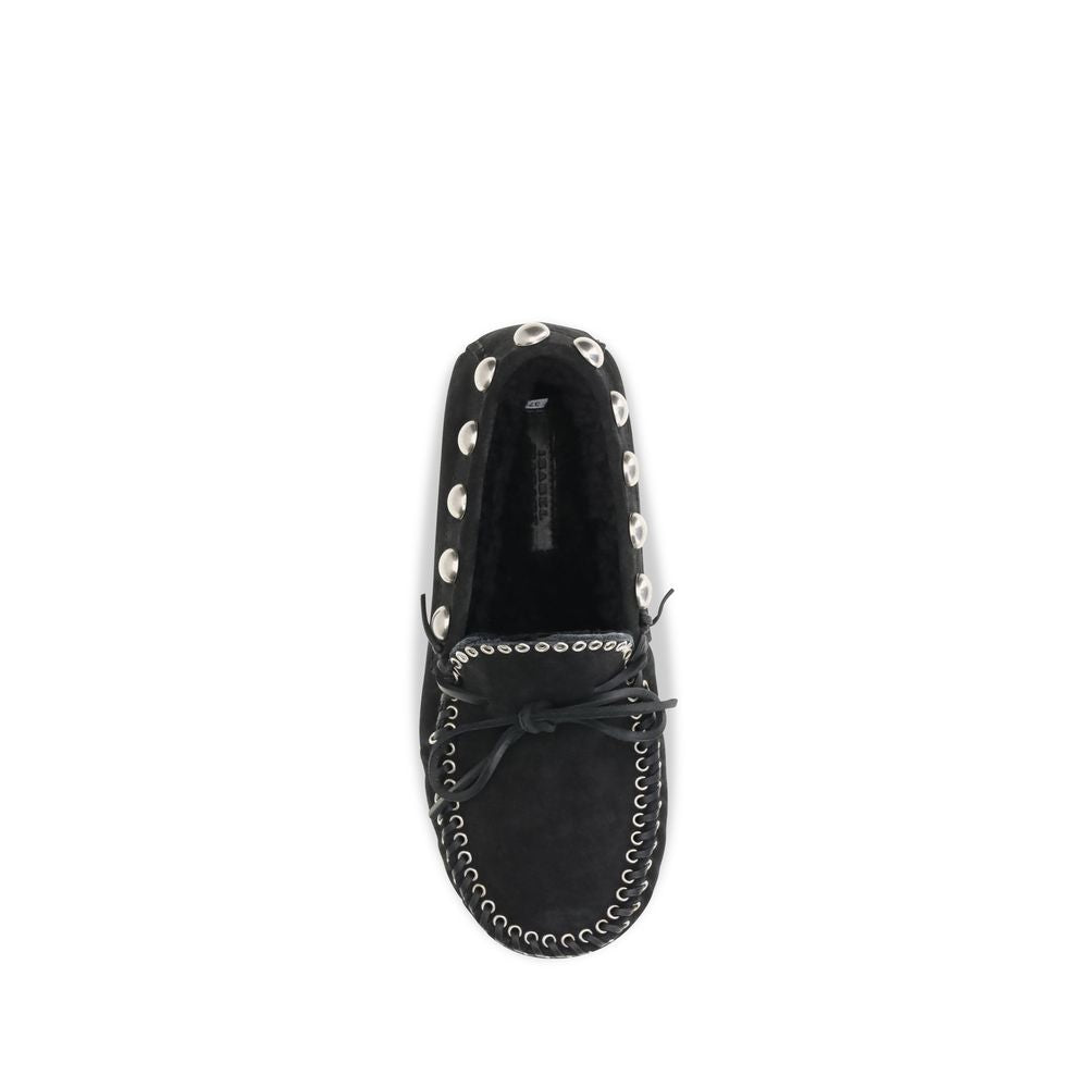 Isabel Marant Schwarze Loafer aus Kalbsleder Bos Taurus zum Hineinschlüpfen