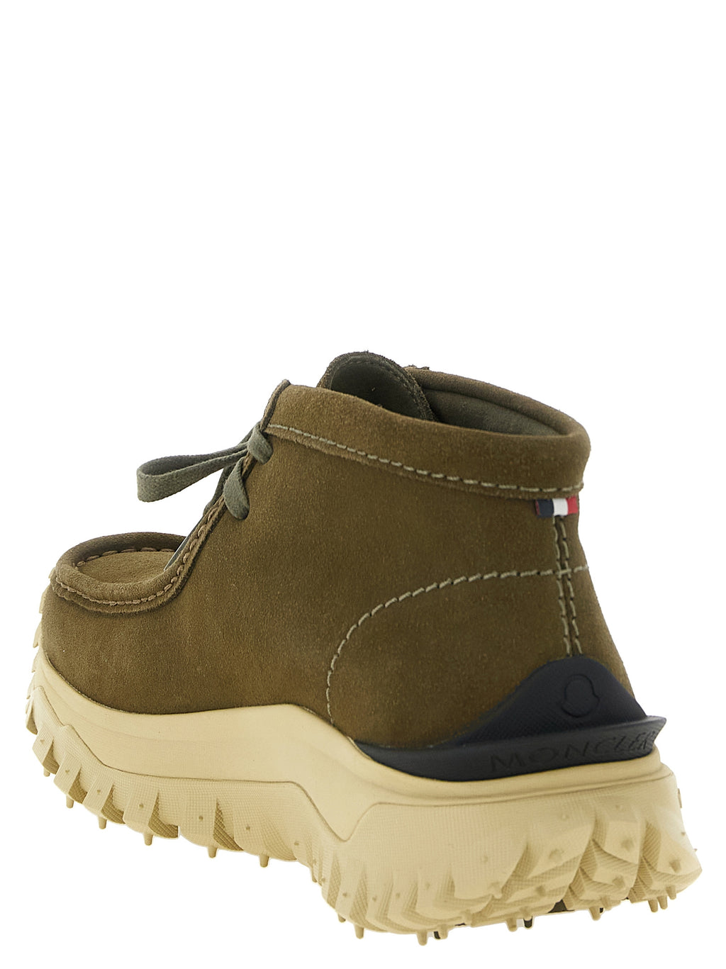 Moncler zweifarbige Leder-Stiefeletten
