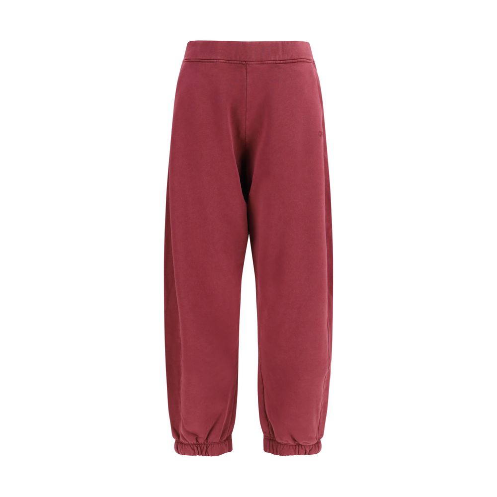 Off-White Lila Baumwoll Freizeithose
