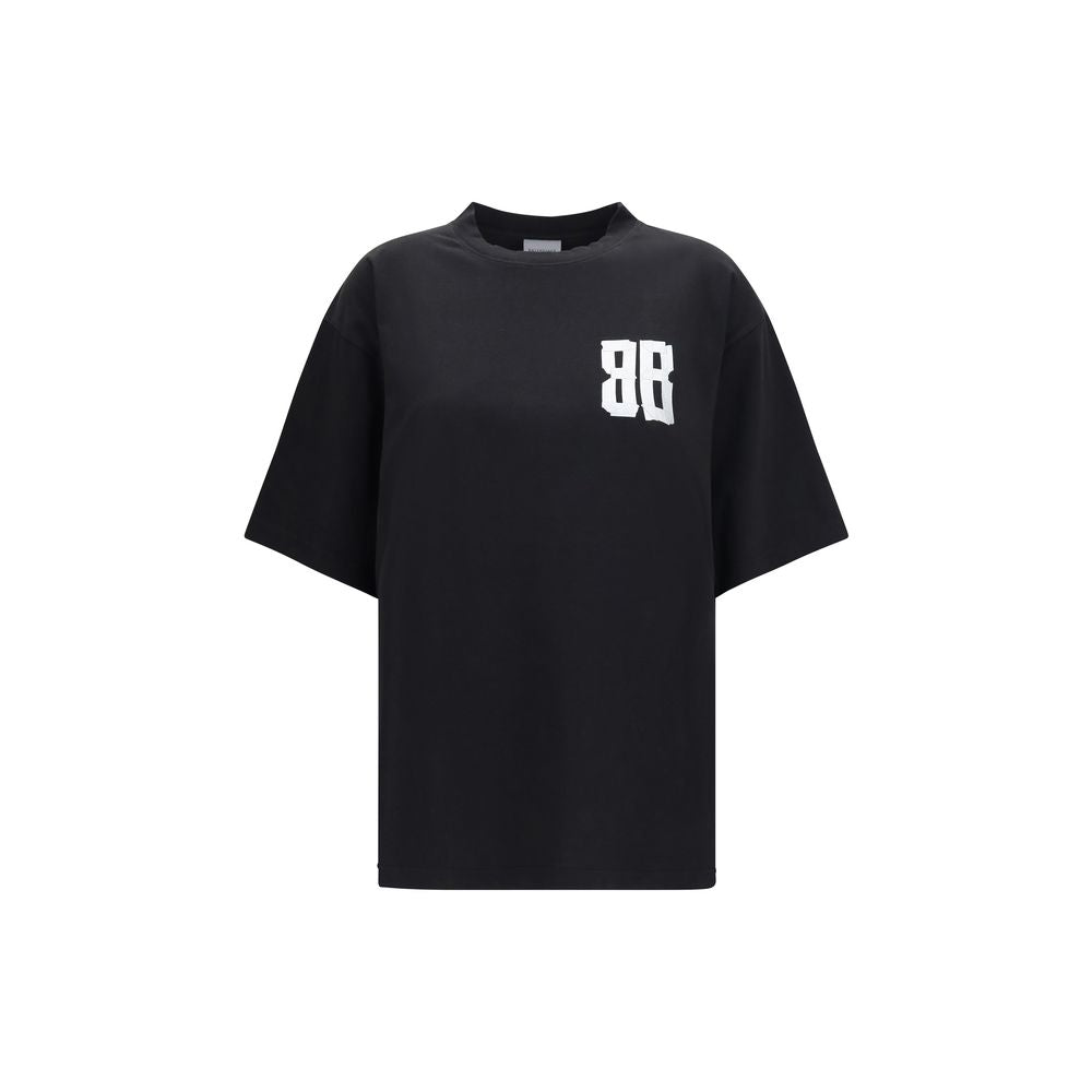 Balenciaga Schwarzes Baumwoll-T-Shirt