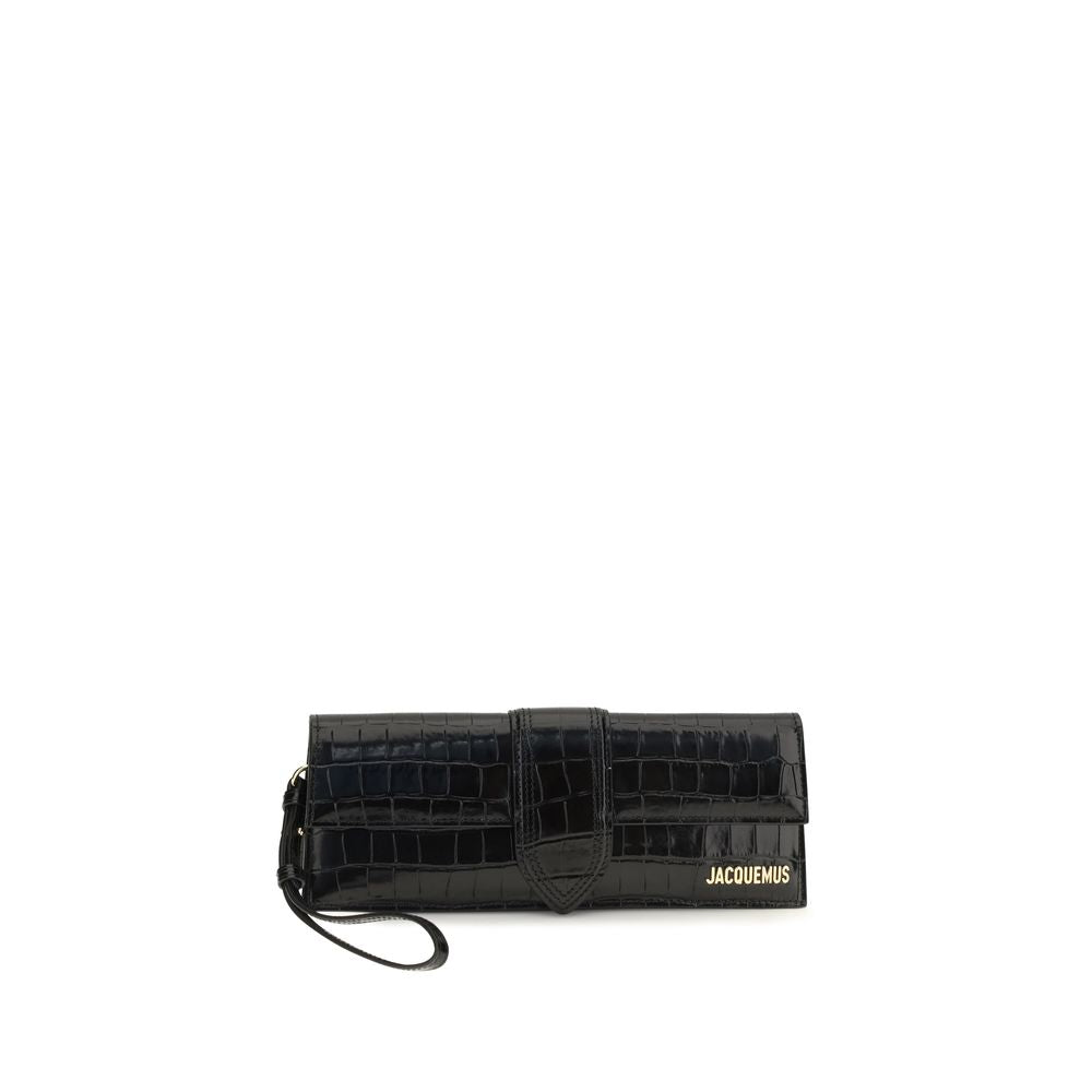 Jacquemus Clutch Bag aus schwarzem Kalbsleder Bos Taurus