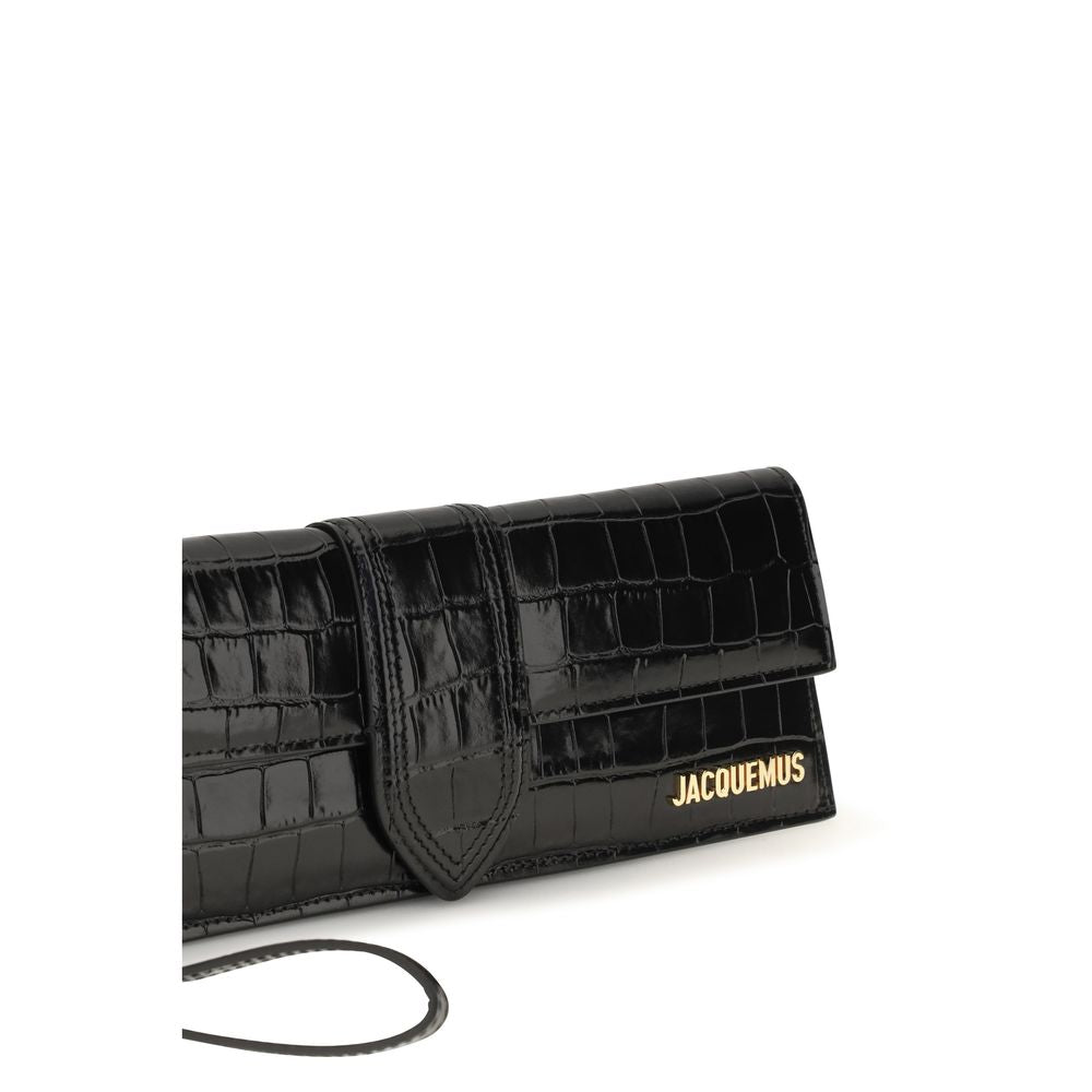 Jacquemus Clutch Bag aus schwarzem Kalbsleder Bos Taurus