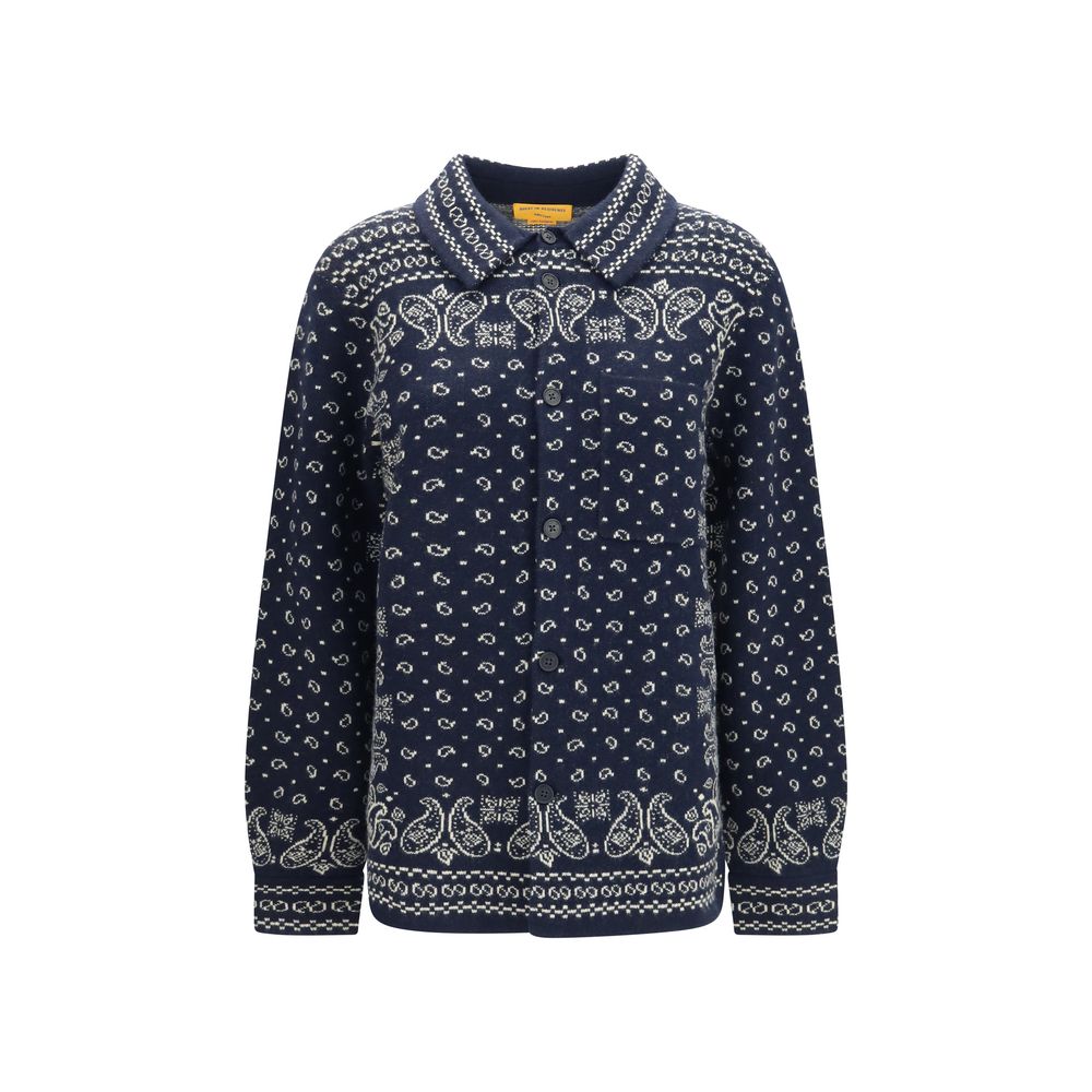 Guest in Residence Blue Cashmere Pattern Shirt