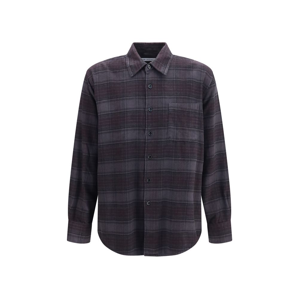 Our Legacy Gray Cotton Pattern Shirt
