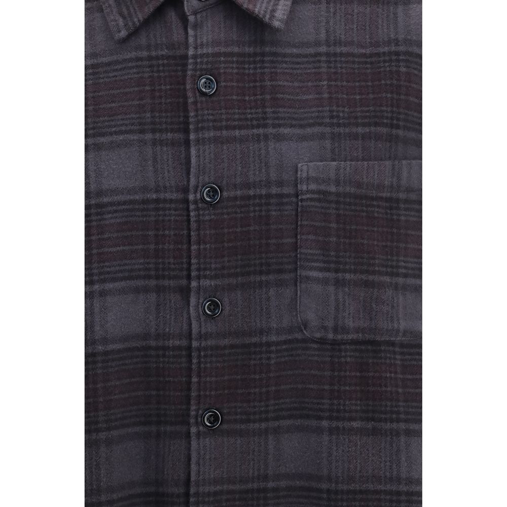 Our Legacy Gray Cotton Pattern Shirt