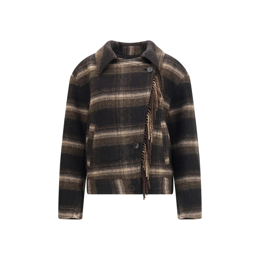 Isabel Marant Étoile Oves Aries Mantel aus schwarzer Wolle