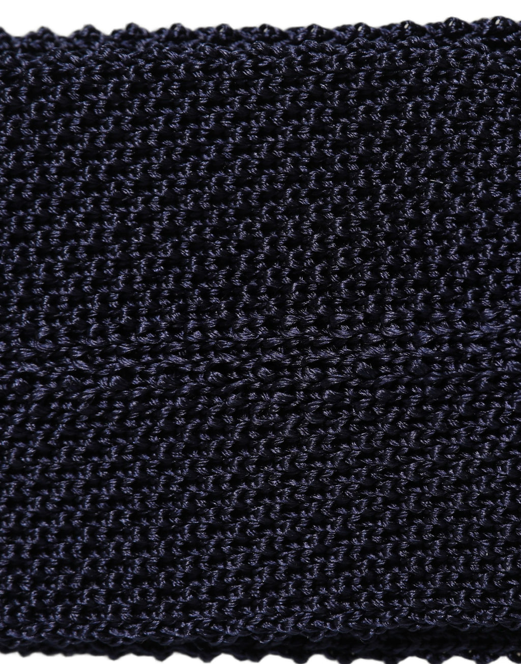 Dolce & Gabbana Dunkelblau Strukturiert Gestrickt Verstellbare Krawatte Accessoire